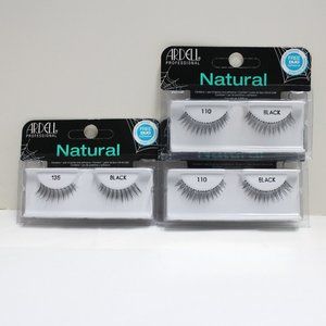 3 Pack Ardell Professional Natural 2 110 & 1 135 False Eyelashes in Black